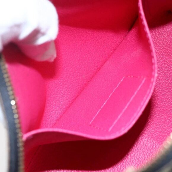 LOUIS VUITTON Multicolor Pochette Cosmetic Pouch Black M47355 LV Auth 146125 - Picture 10 of 15